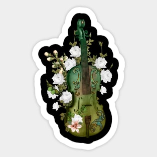 Wonderful elegant violin Sticker